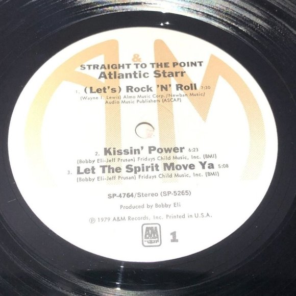 ATLANTIC STARR Straight To The Point LP A&M SP4764 US 1979 VG+ ORIG INNER 13H - Picture 4 of 8